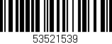 Código de barras (EAN, GTIN, SKU, ISBN): '53521539'