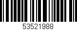 Código de barras (EAN, GTIN, SKU, ISBN): '53521988'