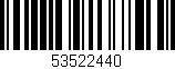 Código de barras (EAN, GTIN, SKU, ISBN): '53522440'