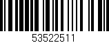 Código de barras (EAN, GTIN, SKU, ISBN): '53522511'