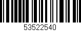 Código de barras (EAN, GTIN, SKU, ISBN): '53522540'