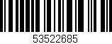 Código de barras (EAN, GTIN, SKU, ISBN): '53522685'