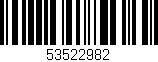 Código de barras (EAN, GTIN, SKU, ISBN): '53522982'