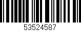 Código de barras (EAN, GTIN, SKU, ISBN): '53524587'