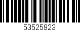 Código de barras (EAN, GTIN, SKU, ISBN): '53525923'