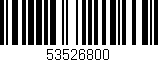 Código de barras (EAN, GTIN, SKU, ISBN): '53526800'