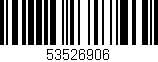 Código de barras (EAN, GTIN, SKU, ISBN): '53526906'