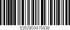 Código de barras (EAN, GTIN, SKU, ISBN): '5352803415938'