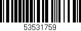 Código de barras (EAN, GTIN, SKU, ISBN): '53531759'