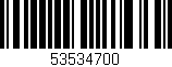 Código de barras (EAN, GTIN, SKU, ISBN): '53534700'