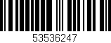 Código de barras (EAN, GTIN, SKU, ISBN): '53536247'