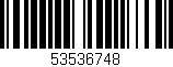 Código de barras (EAN, GTIN, SKU, ISBN): '53536748'
