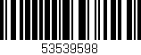 Código de barras (EAN, GTIN, SKU, ISBN): '53539598'