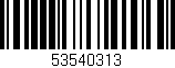 Código de barras (EAN, GTIN, SKU, ISBN): '53540313'