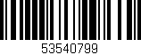Código de barras (EAN, GTIN, SKU, ISBN): '53540799'