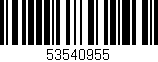 Código de barras (EAN, GTIN, SKU, ISBN): '53540955'