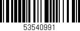 Código de barras (EAN, GTIN, SKU, ISBN): '53540991'