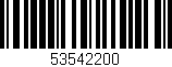 Código de barras (EAN, GTIN, SKU, ISBN): '53542200'