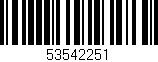 Código de barras (EAN, GTIN, SKU, ISBN): '53542251'