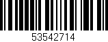 Código de barras (EAN, GTIN, SKU, ISBN): '53542714'