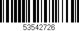 Código de barras (EAN, GTIN, SKU, ISBN): '53542726'