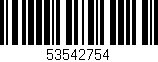 Código de barras (EAN, GTIN, SKU, ISBN): '53542754'