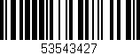 Código de barras (EAN, GTIN, SKU, ISBN): '53543427'
