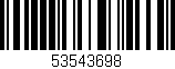 Código de barras (EAN, GTIN, SKU, ISBN): '53543698'