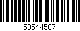 Código de barras (EAN, GTIN, SKU, ISBN): '53544587'