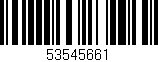 Código de barras (EAN, GTIN, SKU, ISBN): '53545661'