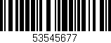 Código de barras (EAN, GTIN, SKU, ISBN): '53545677'