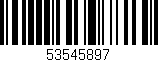 Código de barras (EAN, GTIN, SKU, ISBN): '53545897'