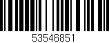 Código de barras (EAN, GTIN, SKU, ISBN): '53546851'