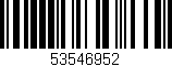 Código de barras (EAN, GTIN, SKU, ISBN): '53546952'
