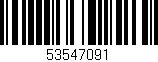 Código de barras (EAN, GTIN, SKU, ISBN): '53547091'