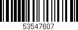 Código de barras (EAN, GTIN, SKU, ISBN): '53547607'