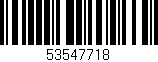 Código de barras (EAN, GTIN, SKU, ISBN): '53547718'