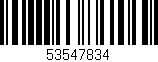 Código de barras (EAN, GTIN, SKU, ISBN): '53547834'