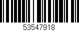 Código de barras (EAN, GTIN, SKU, ISBN): '53547918'