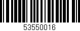 Código de barras (EAN, GTIN, SKU, ISBN): '53550016'
