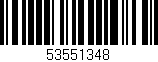 Código de barras (EAN, GTIN, SKU, ISBN): '53551348'