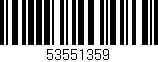 Código de barras (EAN, GTIN, SKU, ISBN): '53551359'