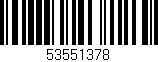 Código de barras (EAN, GTIN, SKU, ISBN): '53551378'