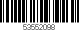 Código de barras (EAN, GTIN, SKU, ISBN): '53552098'