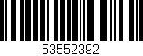 Código de barras (EAN, GTIN, SKU, ISBN): '53552392'