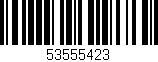 Código de barras (EAN, GTIN, SKU, ISBN): '53555423'