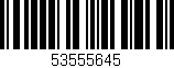 Código de barras (EAN, GTIN, SKU, ISBN): '53555645'