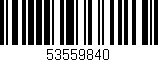 Código de barras (EAN, GTIN, SKU, ISBN): '53559840'