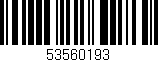 Código de barras (EAN, GTIN, SKU, ISBN): '53560193'