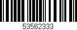 Código de barras (EAN, GTIN, SKU, ISBN): '53562333'